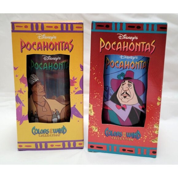 Disney Pocahontas Colors of the Wind Burger King Collectible Tumblers Lot of 2 - Picture 8 of 13